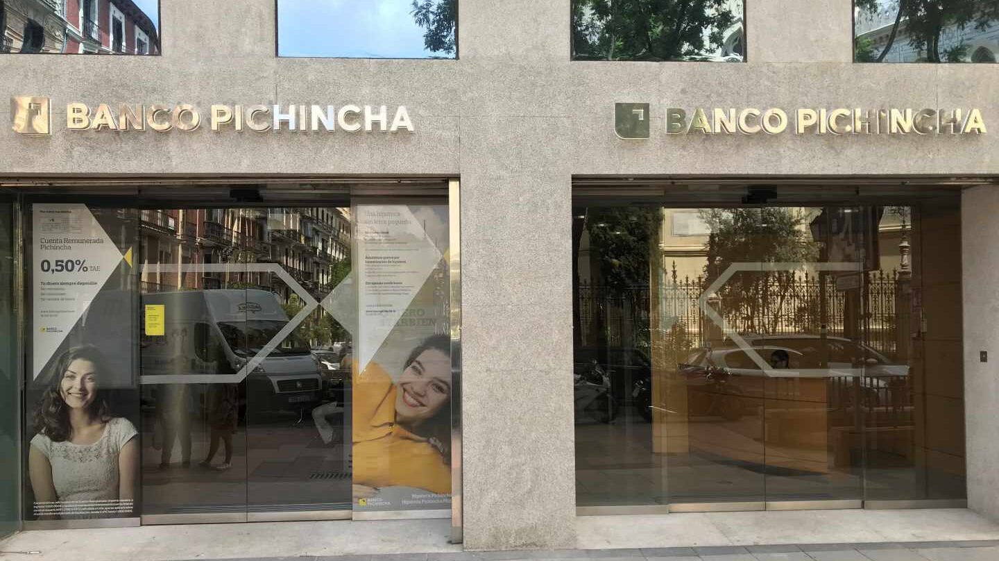 Oficina de Pichincha en Madrid.