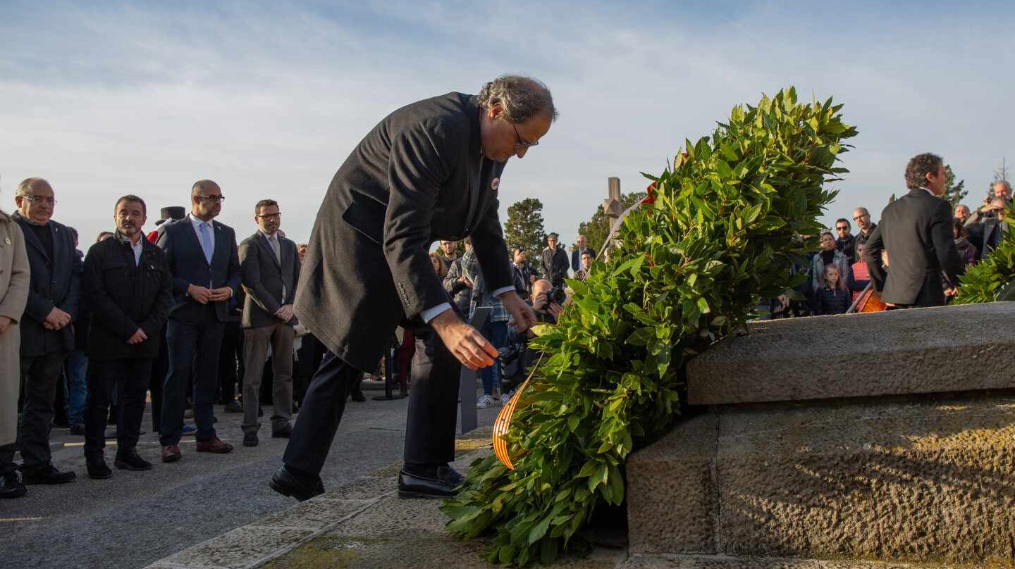 Quim Torra, en el homenaje a Francesc Macià.
