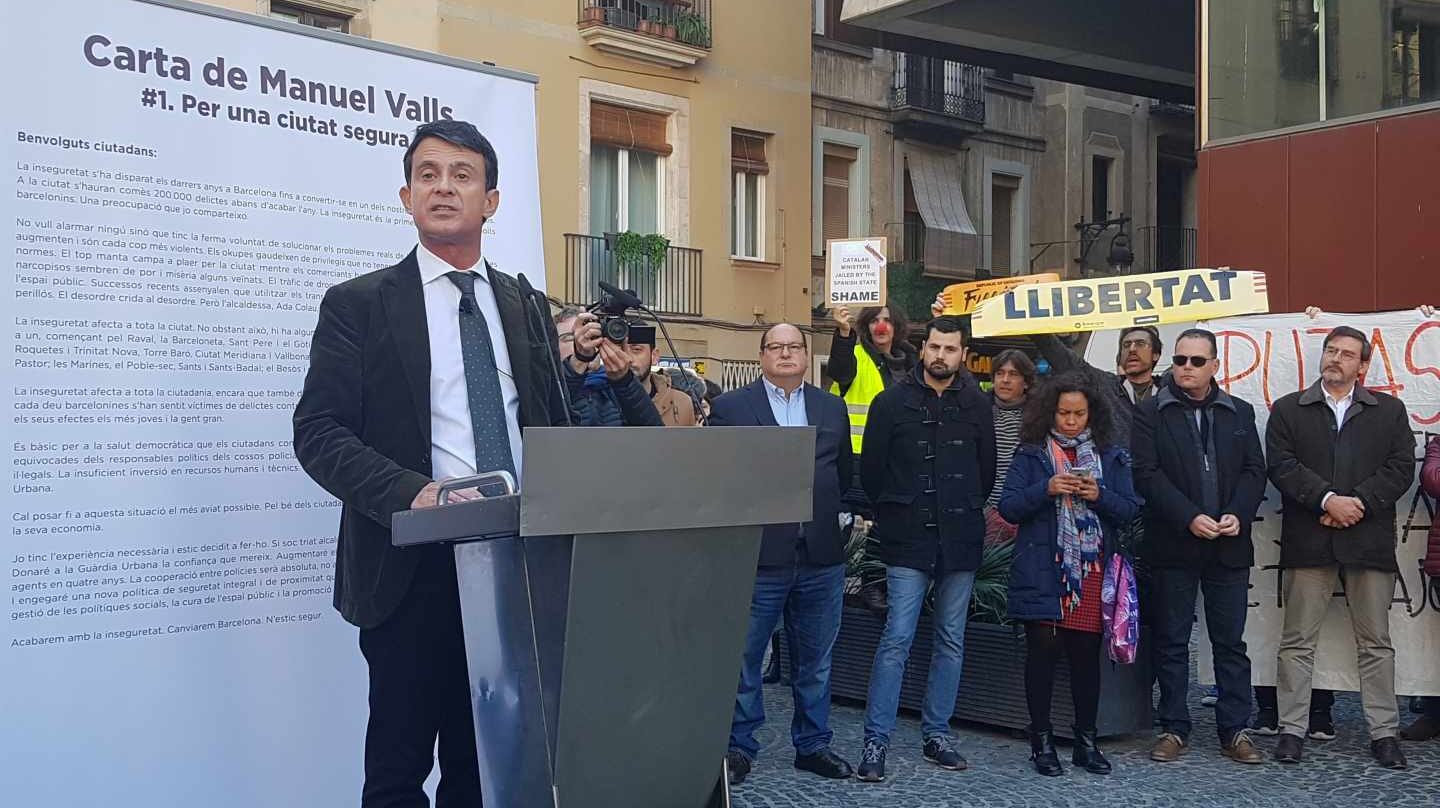 Manuel Valls, en un acto en Barcelona.