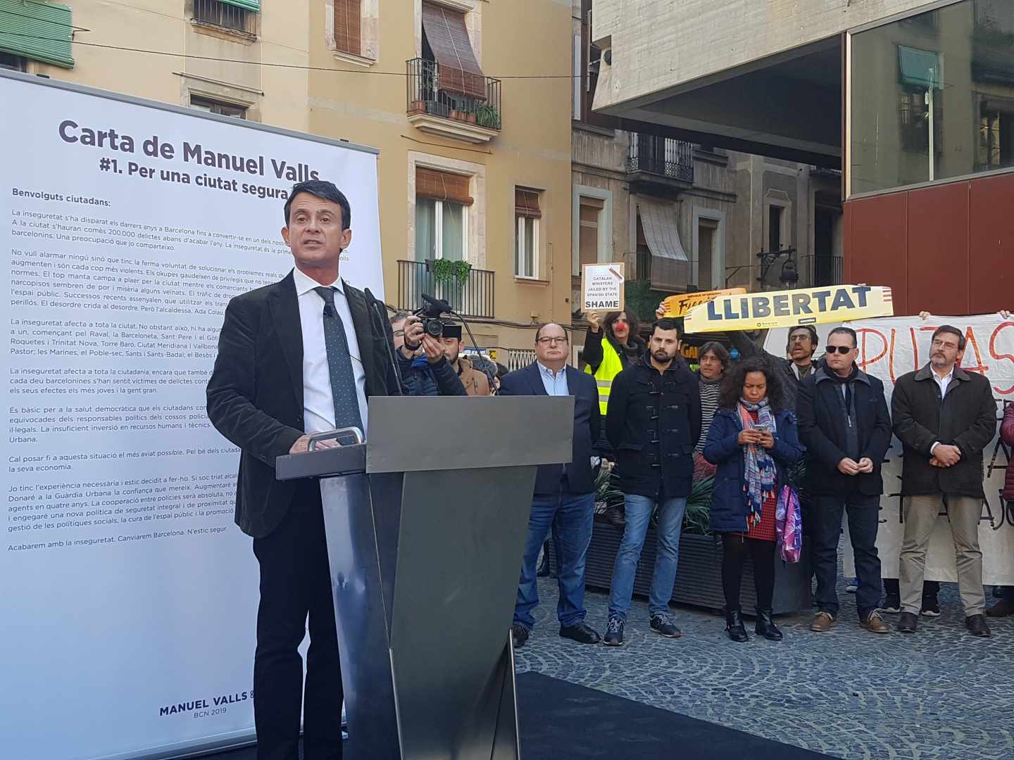 Manuel Valls, en un acto en Barcelona.