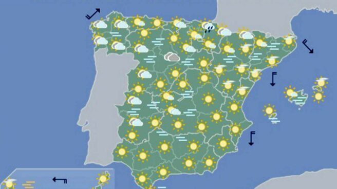 Temperaturas suaves en el puente de la Constitución y lluvias desde el viernes