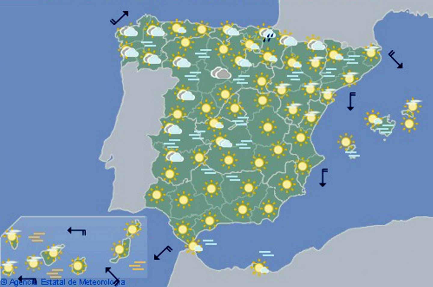 Temperaturas suaves en el puente de la Constitución y lluvias desde el viernes