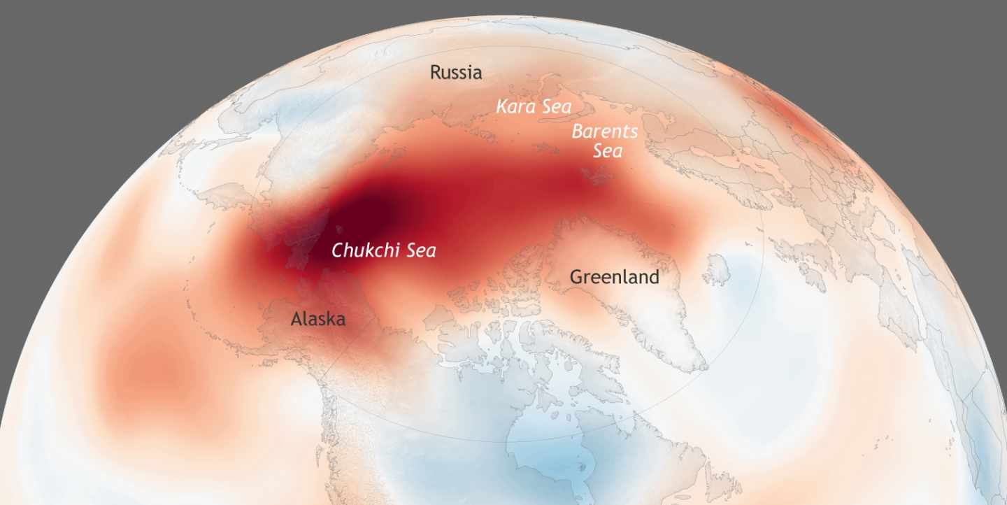 2018, segundo año más cálido en el Ártico desde 1900