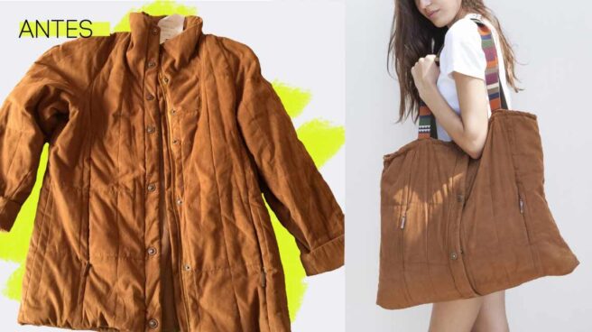 El abrigo que se convierte en bolso de Upcyclik.