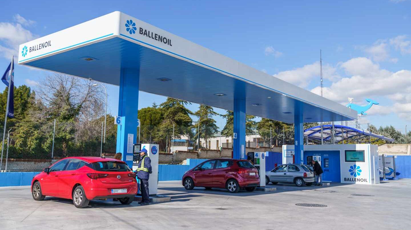Una gasolinera de la red de Ballenoil.