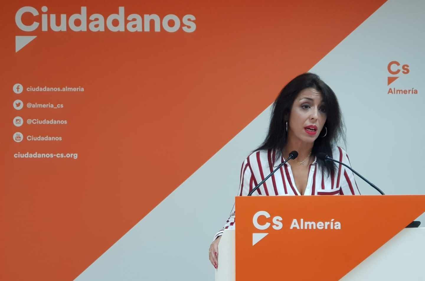 La diputada Marta Bosquet, líder de Ciudadanos en Almería.