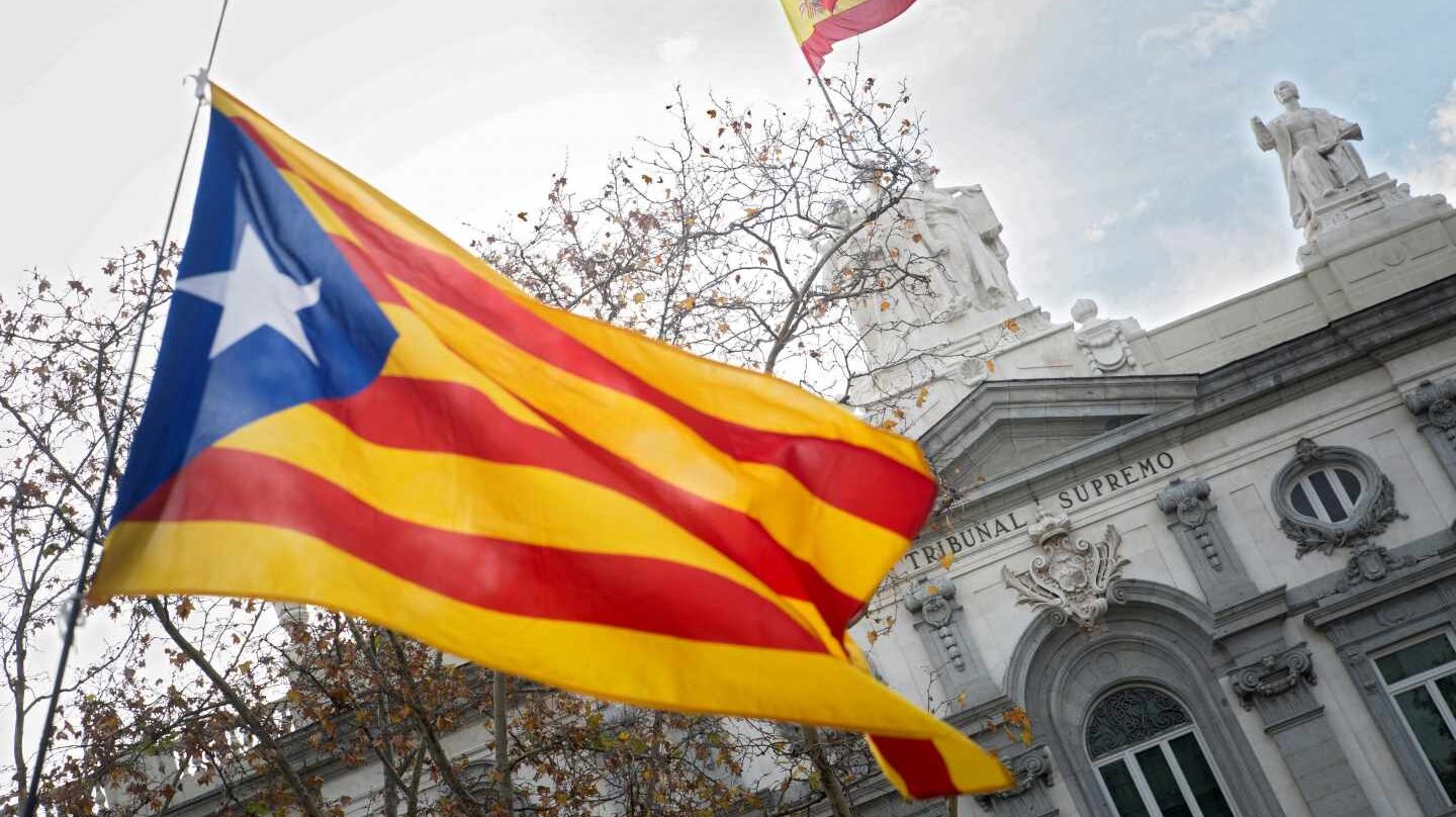 Concentración independentista frente al Tribunal Supremo.