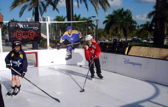 Pista de Xtraice en la academia de Florida Panthers.