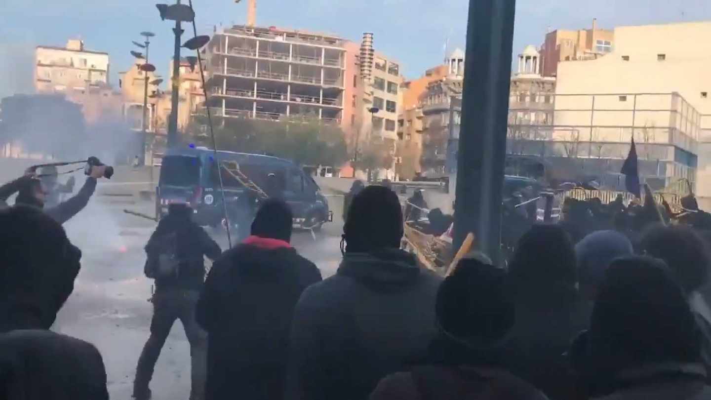 Disturbios en Girona.