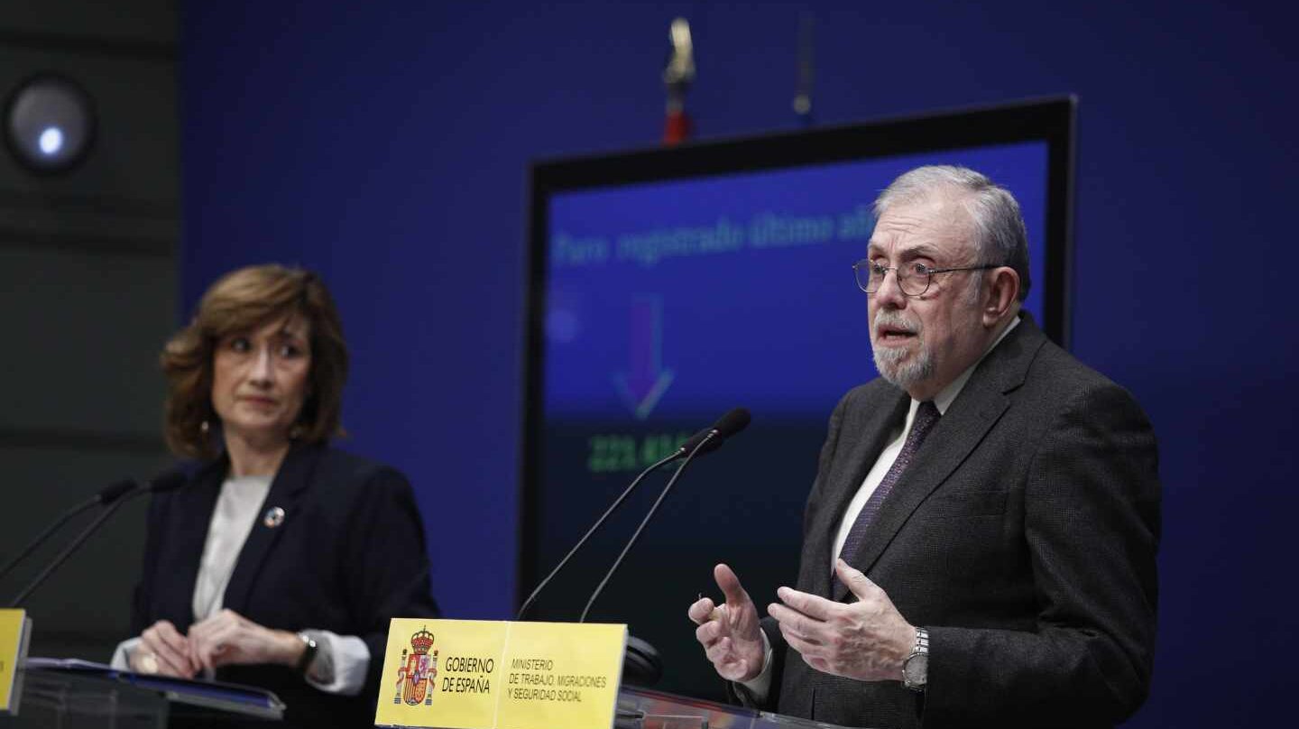 Los secretarios de Estado de Seguridad Social y Empleo, Octavio Granado y Yolanda Valdeolivas.