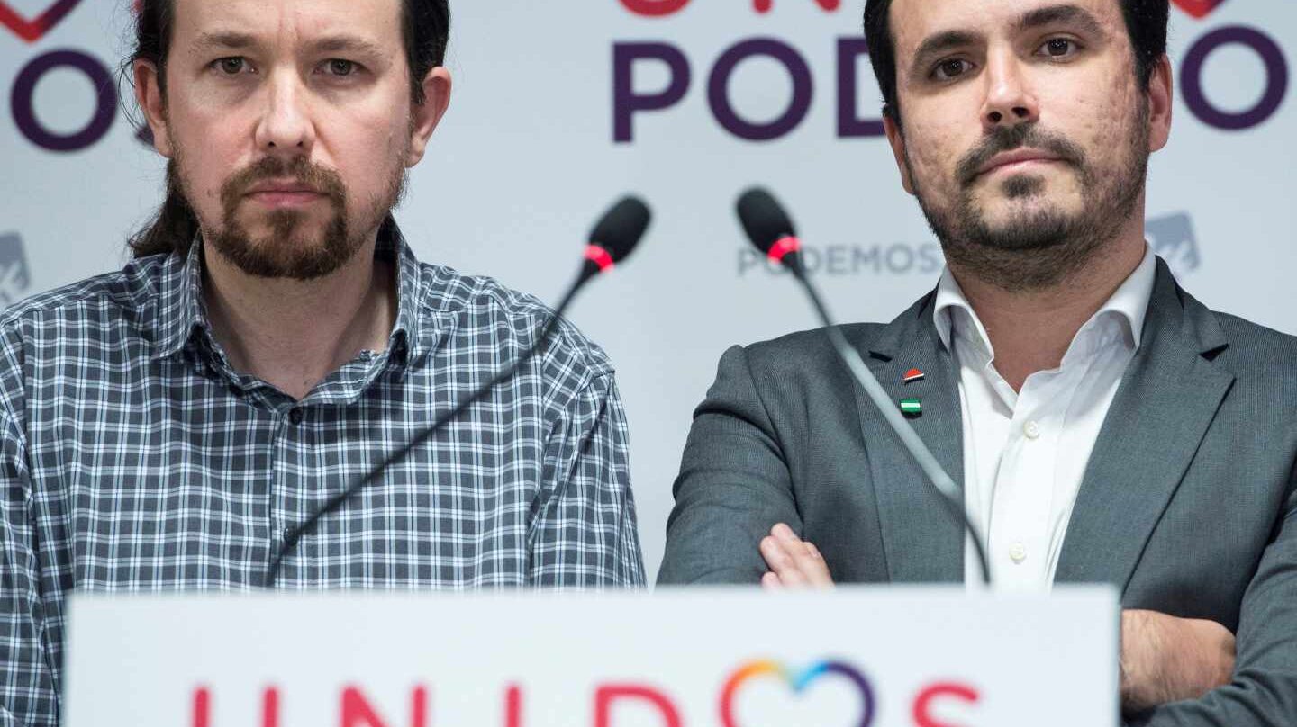 Pablo Iglesias y Alberto Garzón.