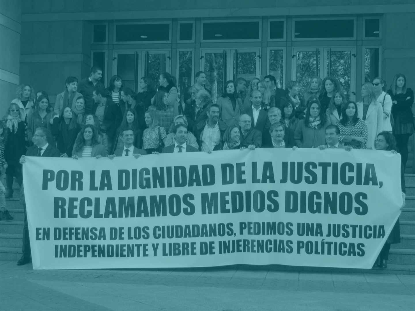 Protestas en la última huelga de Jueces.