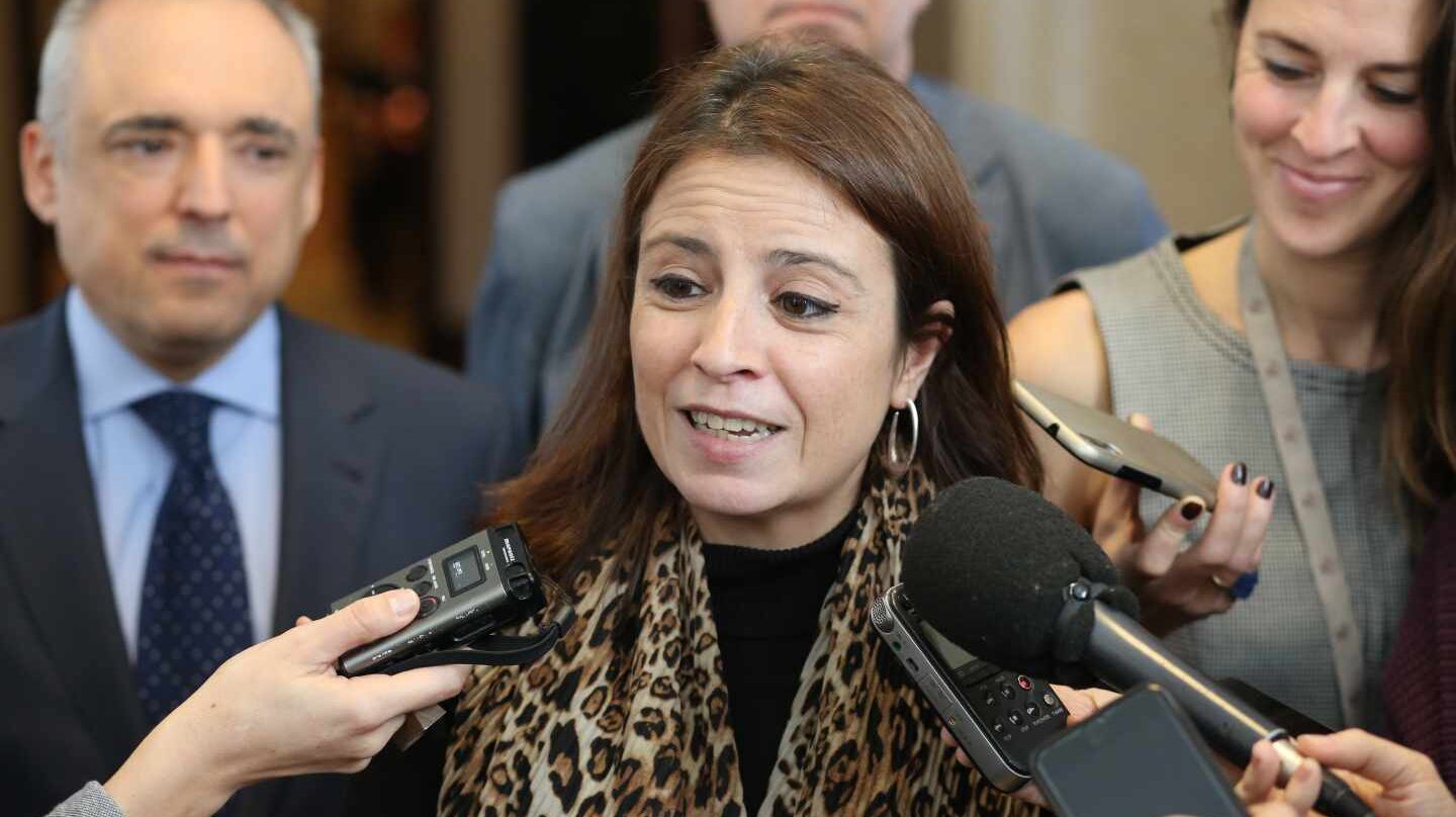 Adriana Lastra, portavoz del grupo parlamentario socialista.