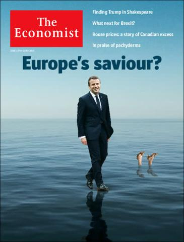 Portada de The Economist tras la victoria de Macron