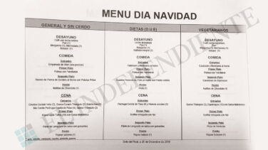 Pierna de cordero y natillas de chocolate, primer menú de Navidad de Rato en prisión