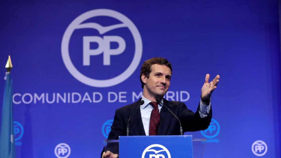 Pablo Casado, en un acto del PP de Madrid.