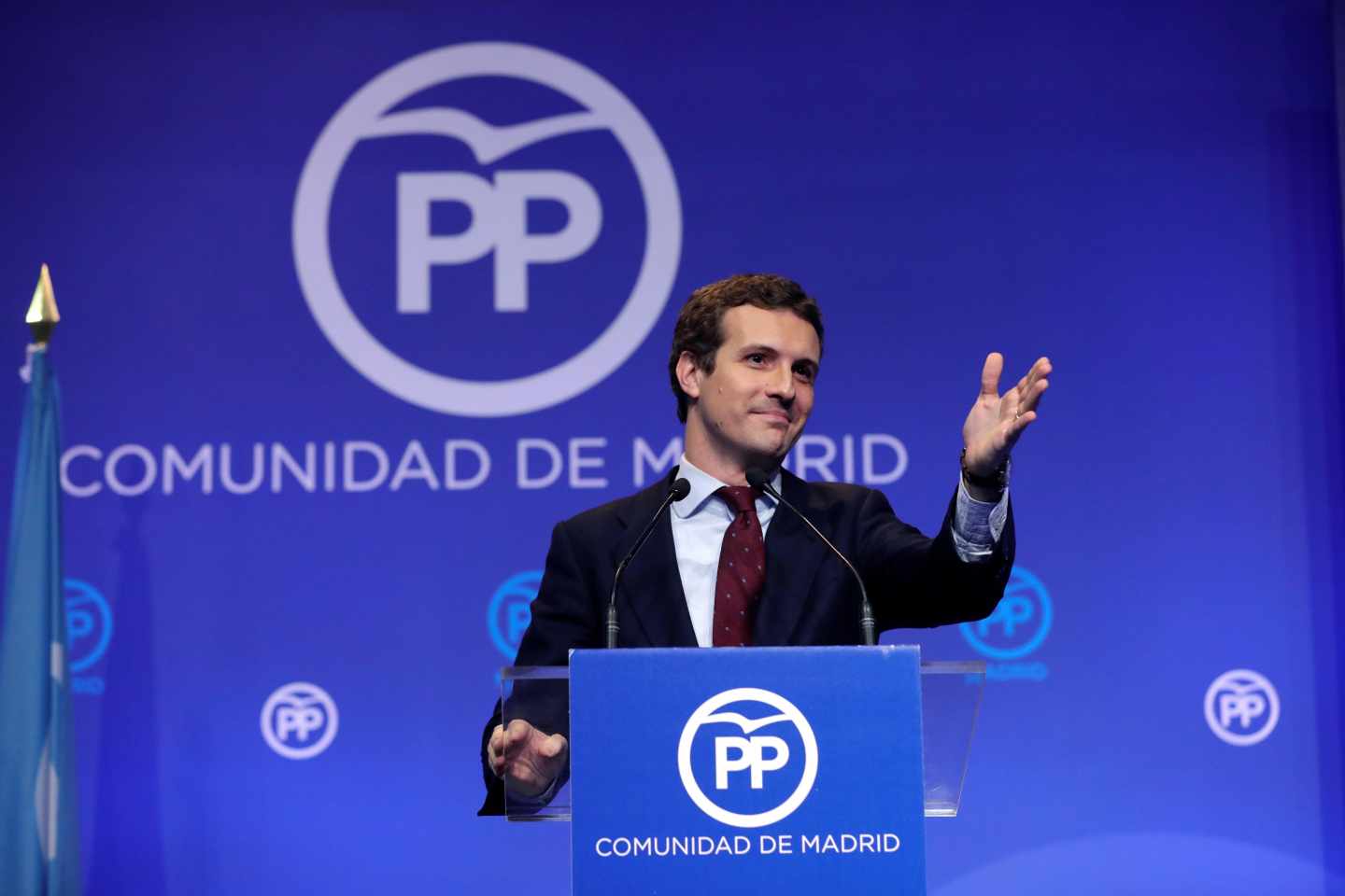 Pablo Casado, en un acto del PP de Madrid.