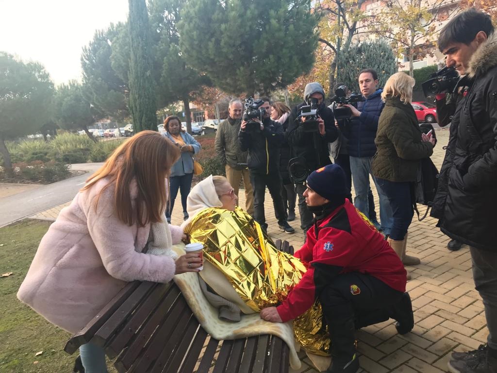 Mari, la anciana de 99 años desahuciada en Pozuelo de Alarcón.