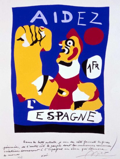 'Aidez l'Espagne', Joan Miró.
