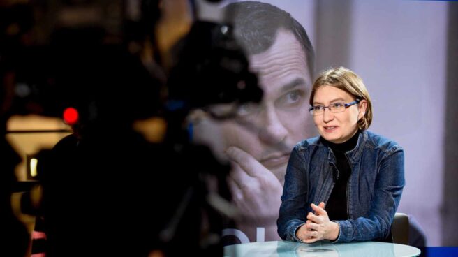 sajarov Foto facilitada por el Parlamento Europeo de Natalya Kaplan, la prima del director de cine ucraniano encarcelado Oleg Sentsov, que este miércoles recibe el premio Sájarov de la Eurocámara, que afirma a Efe que "Europa no es consciente del peligro de la vecina Rusia".