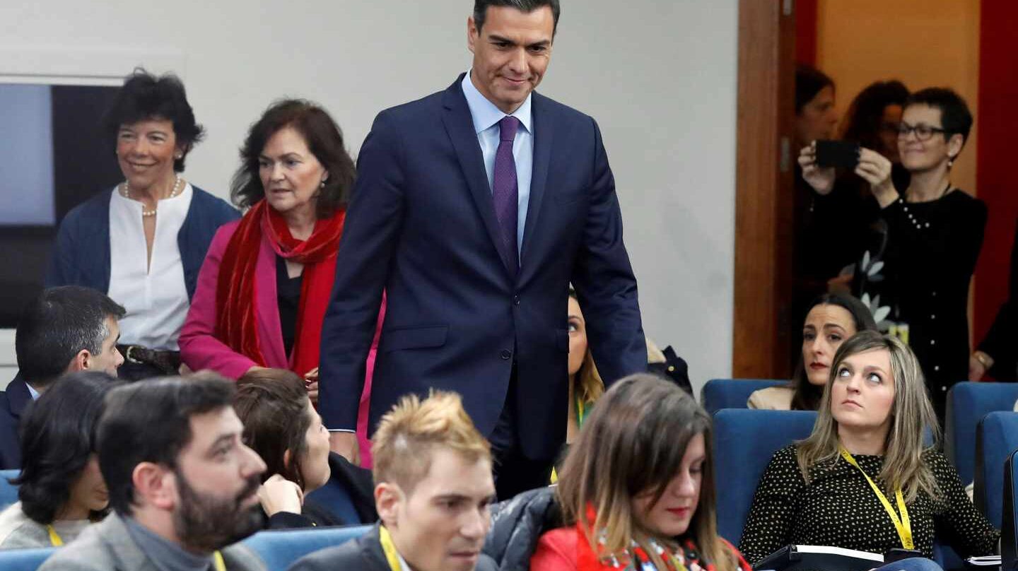 El presidente del Gobierno, Pedro Sánchez, en rueda de prensa tras el Consejo de Ministros.