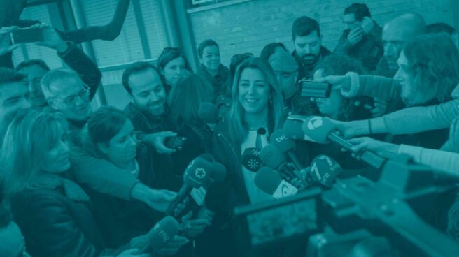 Susana Díaz, tras ir a votar. Susana Díaz, tras ir a votar.