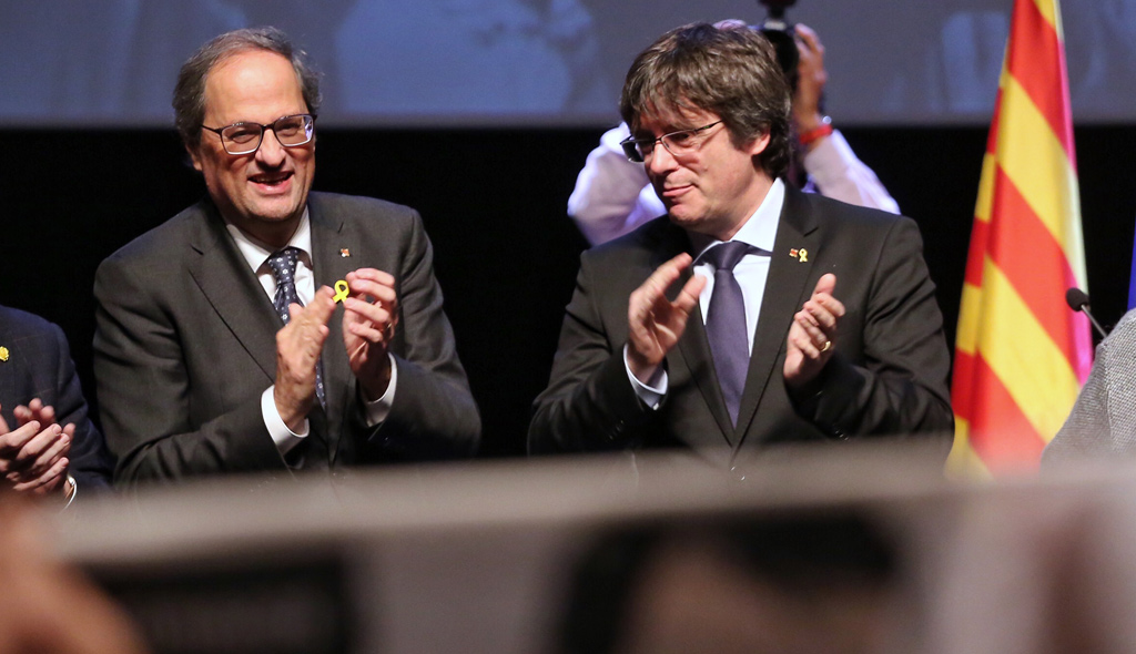 Torra planta la manifestación de Estrasburgo con dudas sobre la presencia de Puigdemont