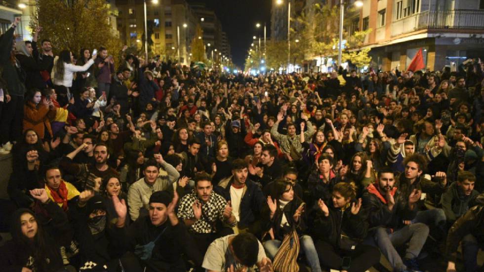 Manifestación en Granada contra Vox tras las elecciones andaluzas.