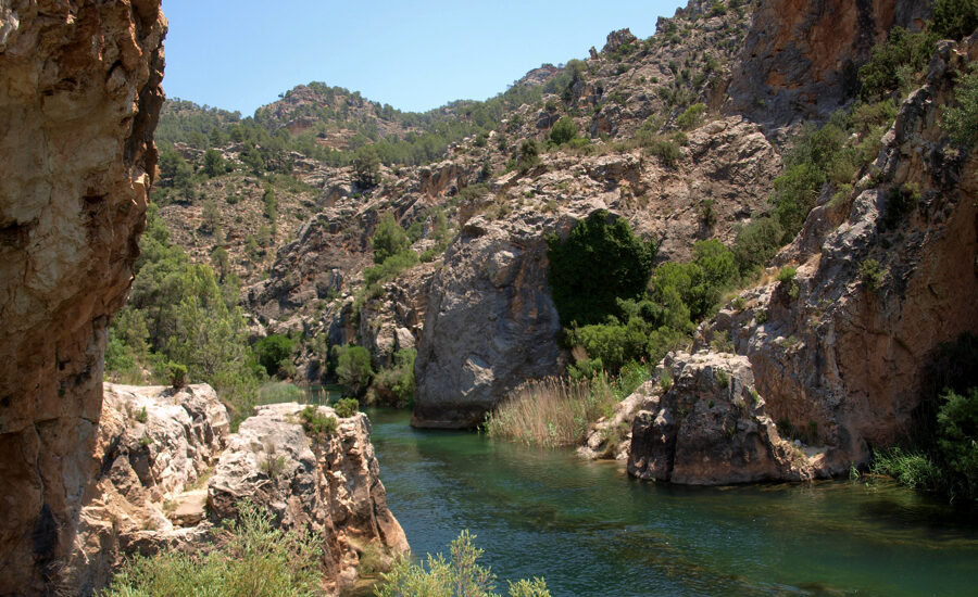 Paso del Río Cabriel por la Reserva Natural.