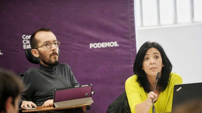 El secretario de Organización, Pablo Echenique, en la reunión del Consejo Ciudadano Estatal de Podemos.