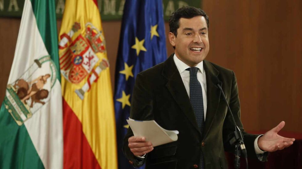 Juan Manuel Moreno Bonilla comparece en el Parlamento andaluz.