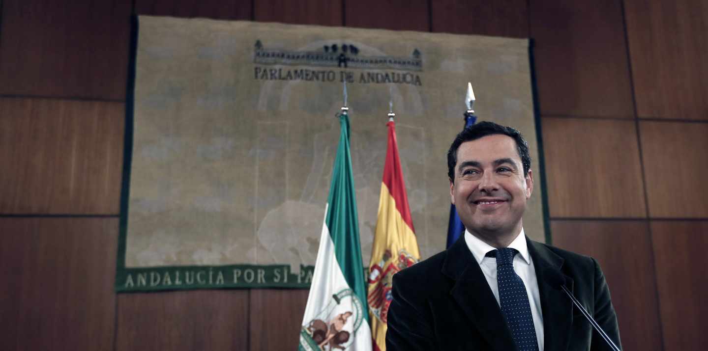 Juanma Moreno, líder del PP de Andalucía.