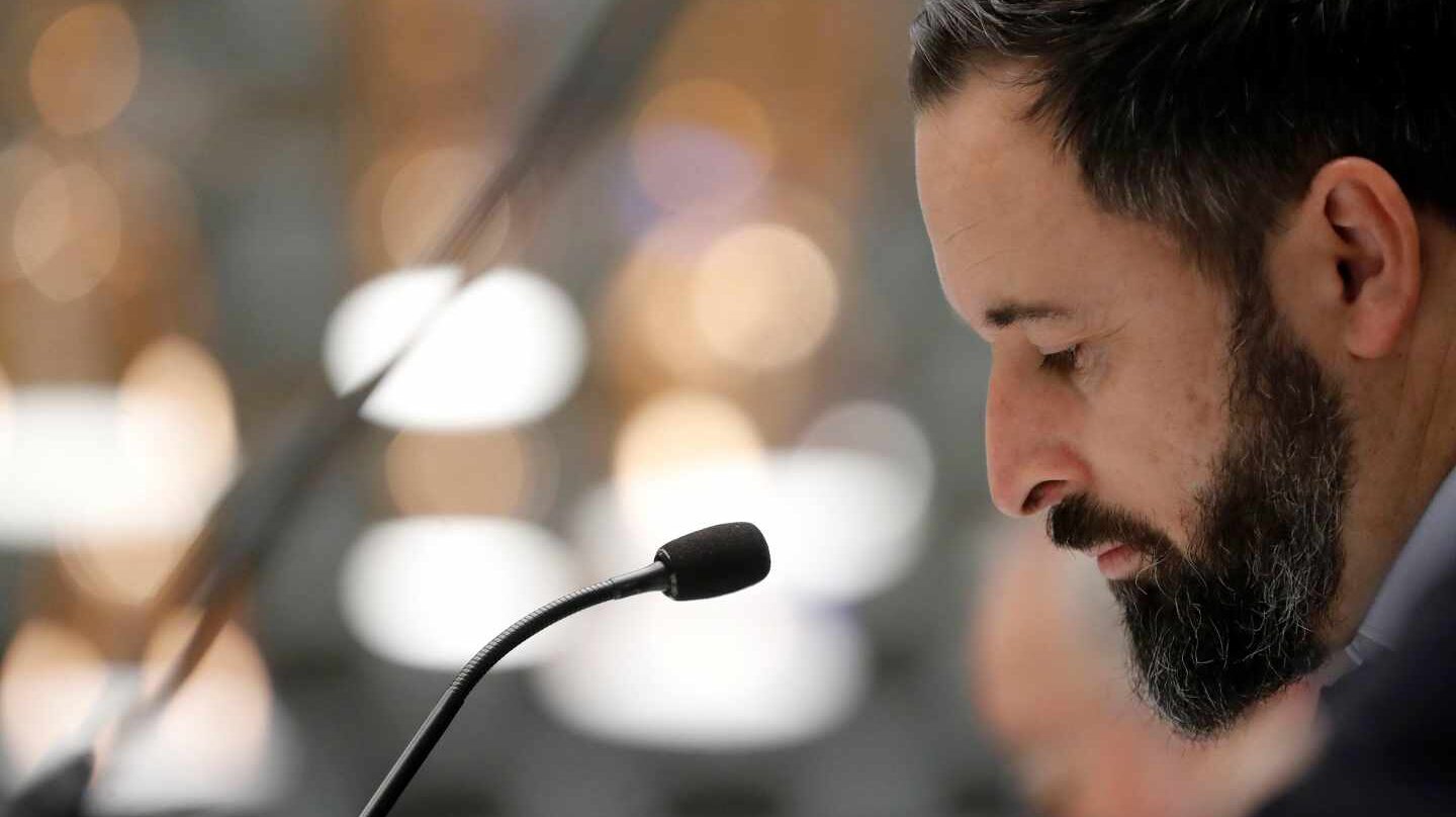 El candidato a la presidencia por Vox, Santiago Abascal.