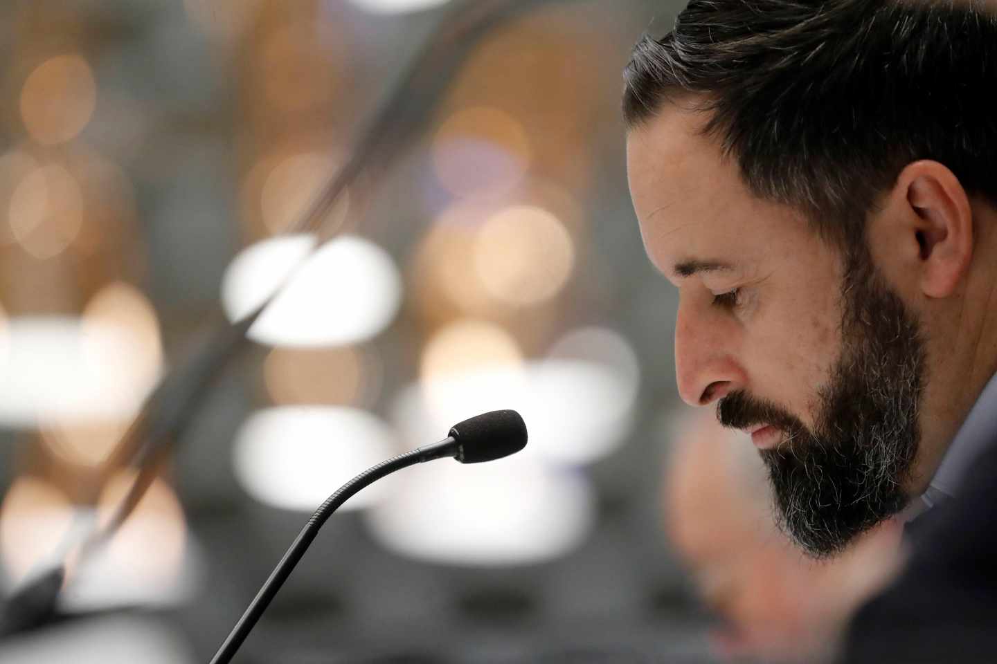 El candidato a la presidencia por Vox, Santiago Abascal.