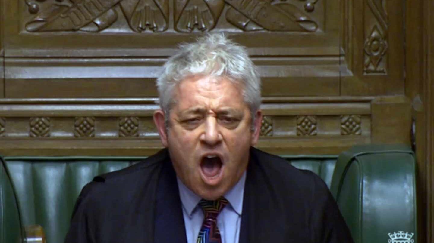 El presidente de la Cámara de los Comunes, John Bercow.