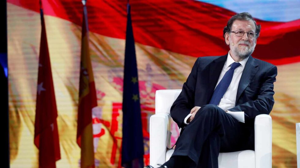 Rajoy durante su intervención en la convención