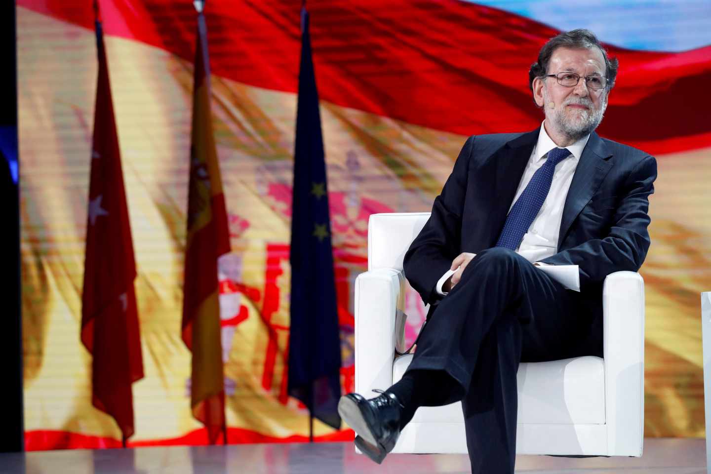 Rajoy durante su intervención en la convención