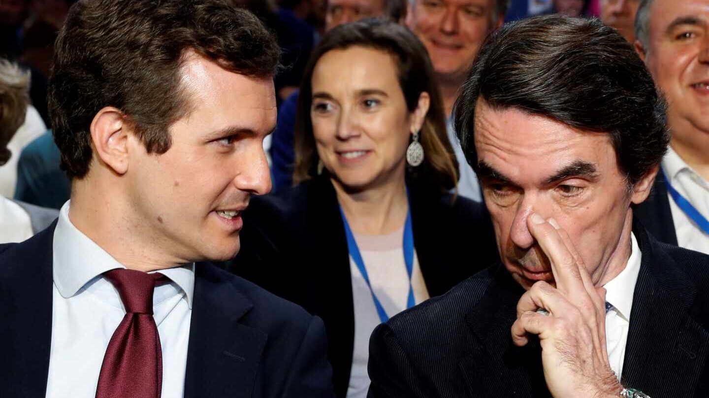 Casado y Aznar, en la Convención del PP.