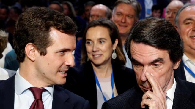 Casado y Aznar, en la Convención del PP.