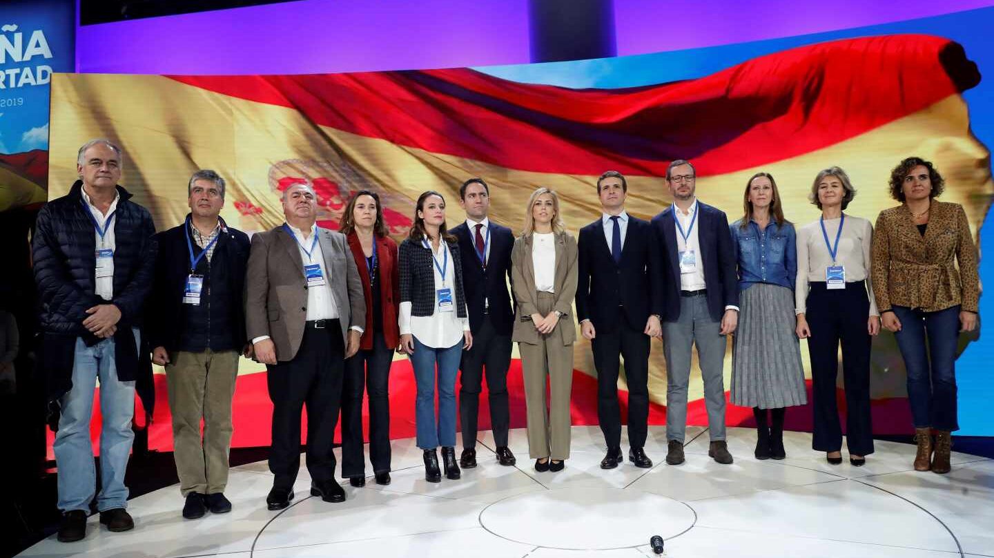 El himno de España en el cierre de la Convención del PP.