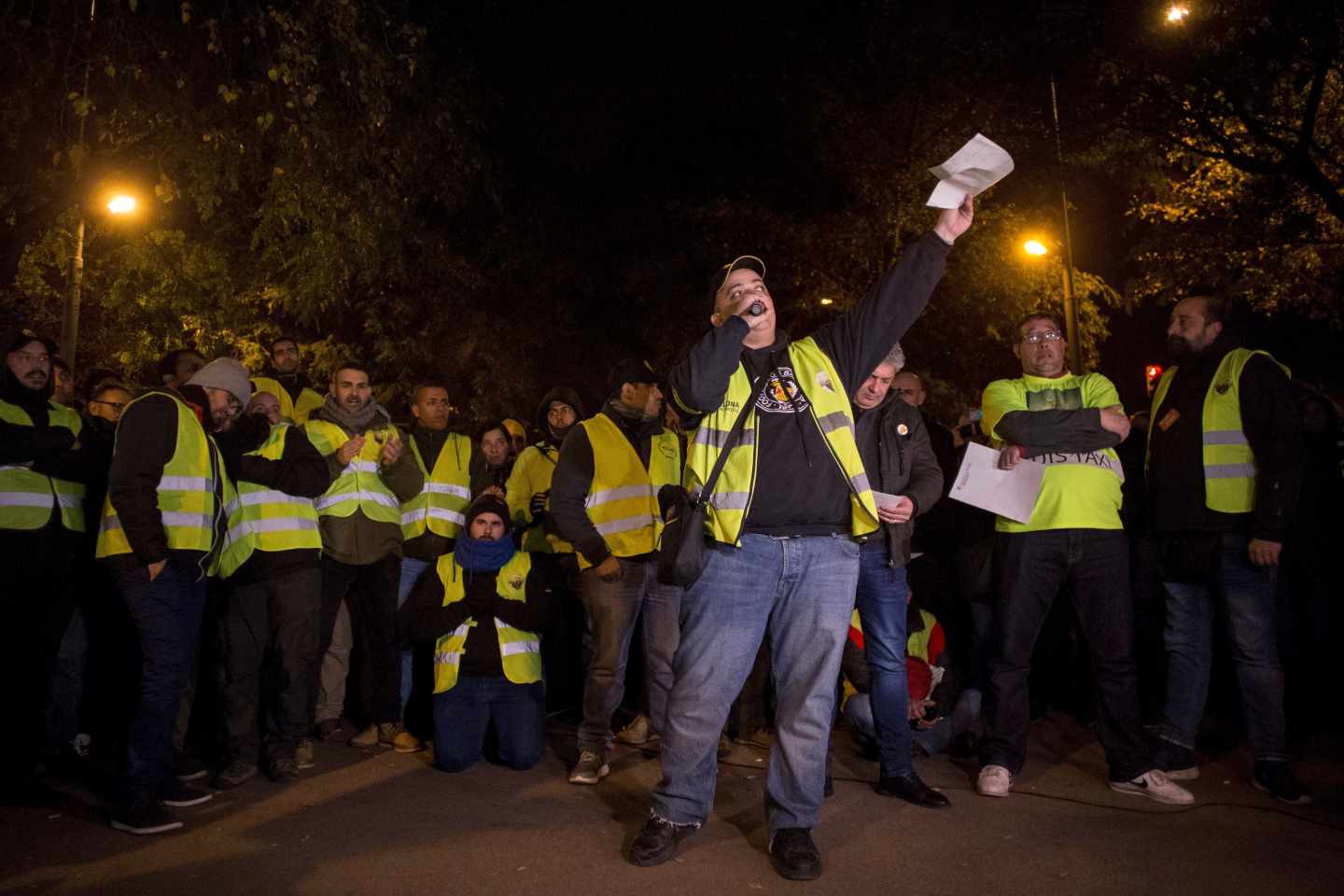 El núcleo duro del taxi de Barcelona viaja a Madrid para relanzar las movilizaciones