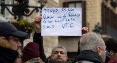 Los conductores VTC retiran sus coches de la Diagonal de Barcelona