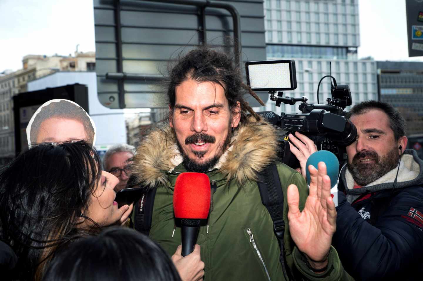 Alberto Rodríguez, diputado de Podemos, llega al Consejo Ciudadano Estatal.