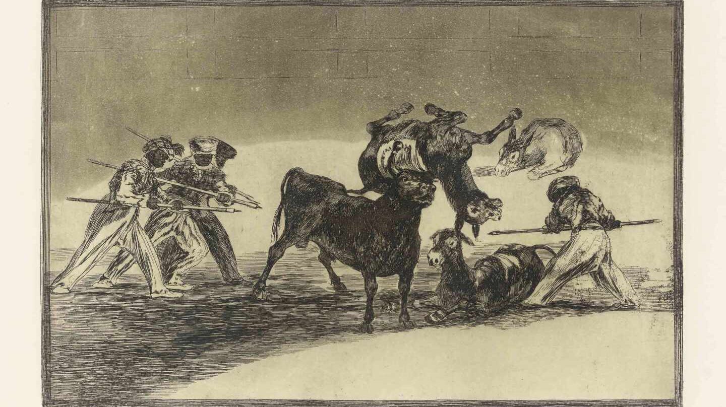 'Cuatro platos' de la serie 'La Tauromaquia'. Francisco de Goya