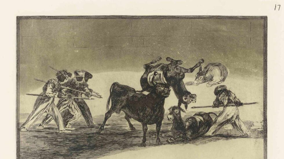 'Cuatro platos' de la serie 'La Tauromaquia'. Francisco de Goya