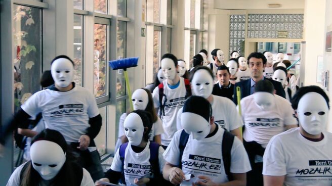 Movilización de estudiantes en la Universidad del País Vasco (UPV)
