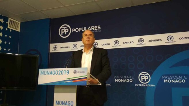 El presidente del PP extremeño, José Antonio Monago.