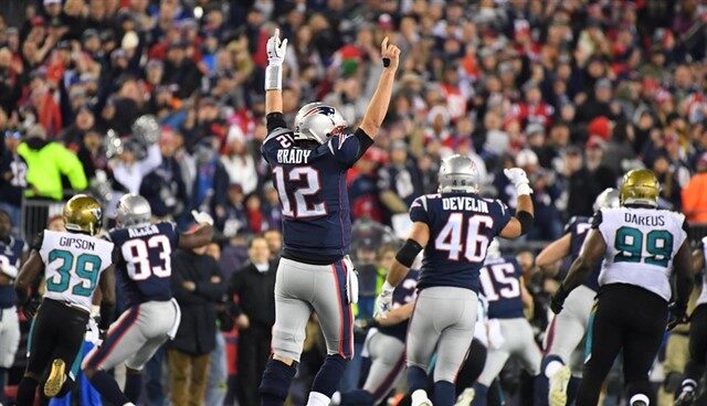 El quarterback de los New England Patriots, Tom Brady El quarterback de los New England Patriots, Tom Brady.