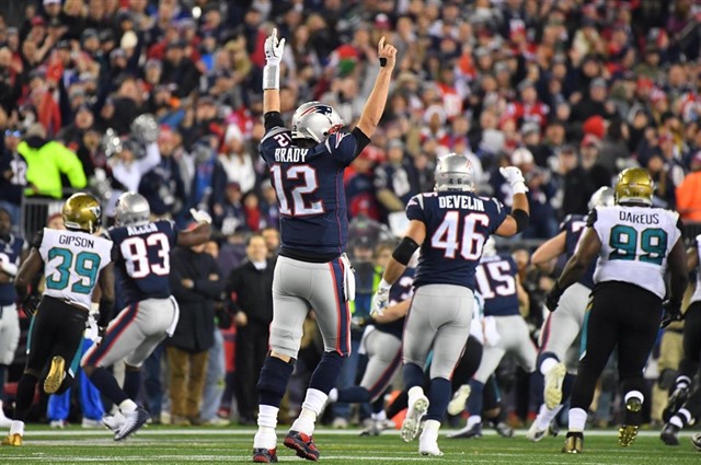 El quarterback de los New England Patriots, Tom Brady.