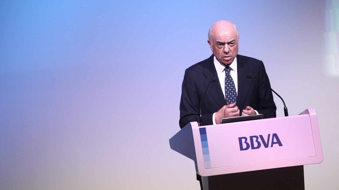 Francisco González, en una comparecencia durante su etapa como presidente del BBVA.
